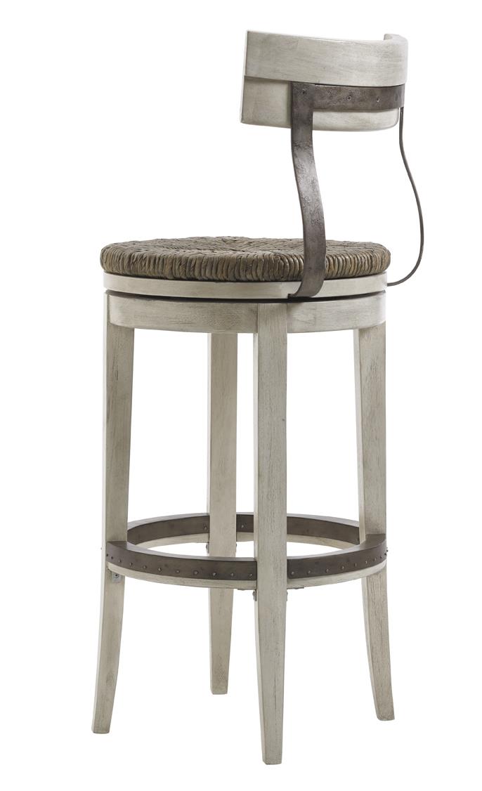 Lexington Oyster Bay 810743256 Merrick Swivel Bar Stool with Rush Seat
